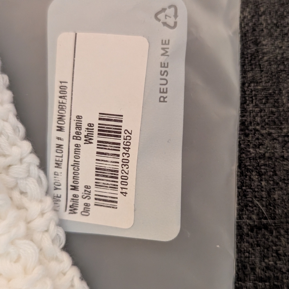 Love Your Melon Ivory Knit Beanie - Picture 3 of 3